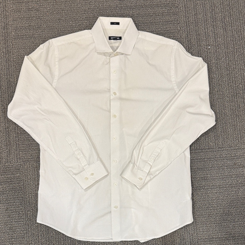 Express White Dress Shirt for Men